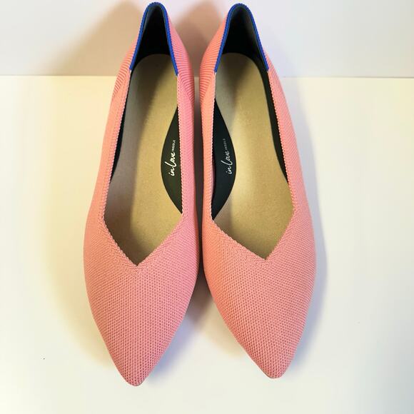 Rothy's the High Point‎ knit low block heel in Tulip/pink Size 9.5 point toe - Picture 14 of 15